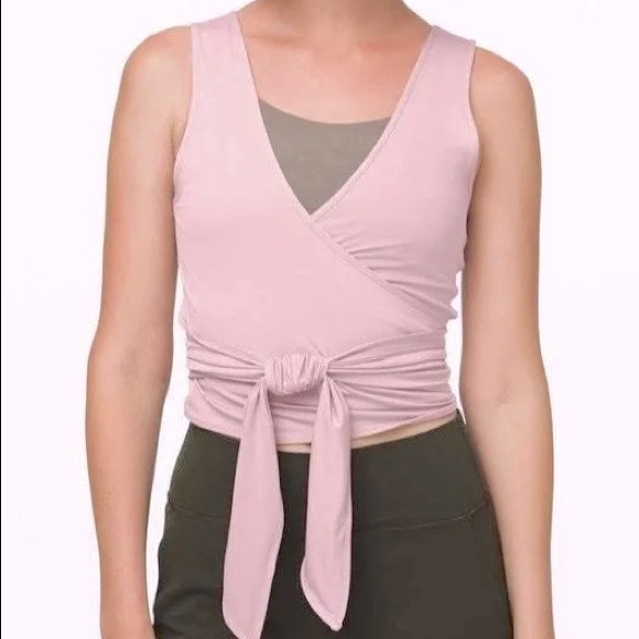 Lululemon twist me up crop top pink mauve - Picture 7 of 10